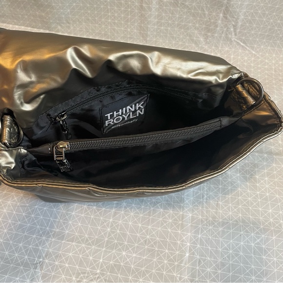 Think Royln The Limelight Crossbody Bag in Metallic Pearl Pyrite - Picture 8 of 12